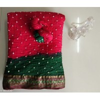 Lootkabazaar Charvi Alluring Cotton Bandhani Printed Sarees (LCACBPS005)
